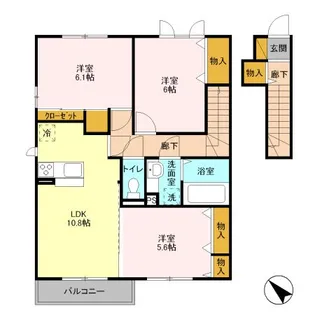 エルーセラ【2階】の間取り