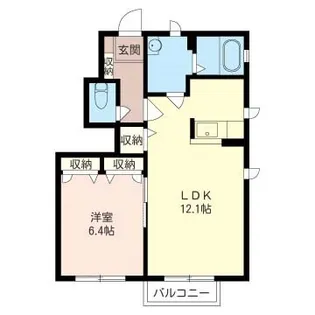 コンフォール メゾン【1階】の間取り