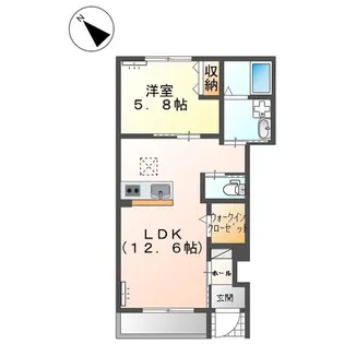 グラード【1階】の間取り