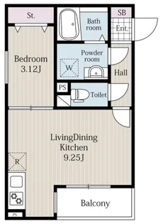 リブレメゾン淡路I【1階】の間取り