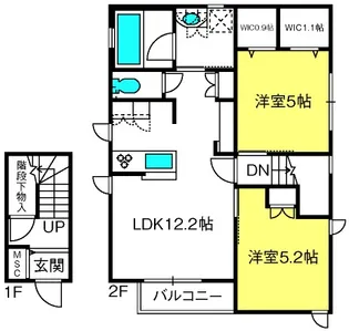 Sunny house【2階】の間取り