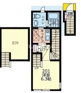 コンフォート八王子【2階】の間取り