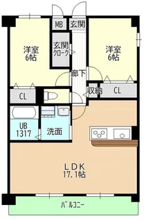 愛知県名古屋市守山区小幡宮ノ腰【マンション】の間取り