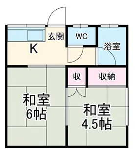 パナハイツかしわ台【2階】の間取り