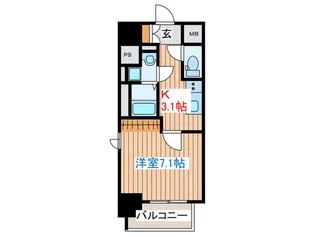 BRIGHTON EAST【10階】の間取り