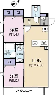 マレ・ボヌール【3階】の間取り