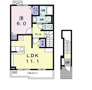 アクア ルーチェ【2階】の間取り