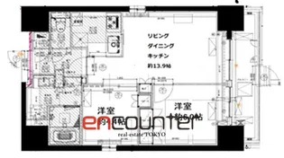 THE PLACE KOMAGOME【3階】の間取り