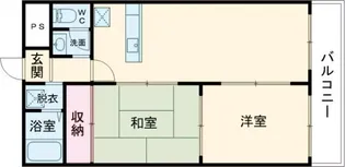 スカイガーデン東大阪【6階】の間取り