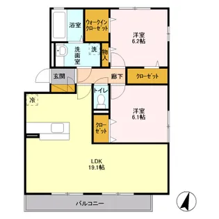 プレセア ガーデン【3階】の間取り