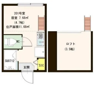 avenir永福【2階】の間取り