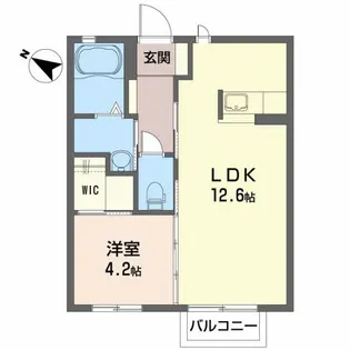 ジャクリンコート【2階】の間取り