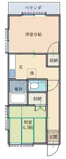 ヒロタコーポ【2階】の間取り