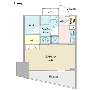STM高田馬場【4階】の間取り