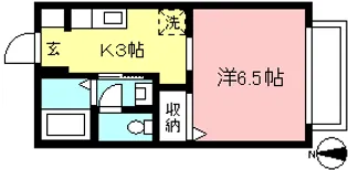 ハイムローゼ【1階】の間取り