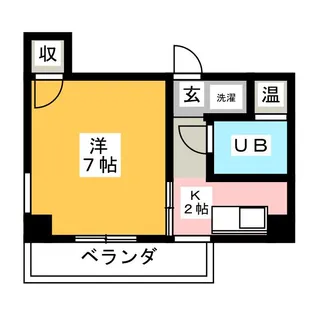 マンション芙蓉【2階】の間取り