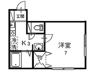 キュービック24 C【2階】の間取り