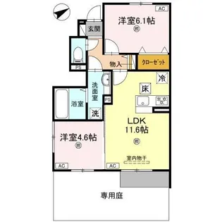 メゾン ソレイユ【1階】の間取り