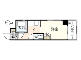 カーサ東雲【4階】の間取り