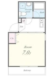 フラットガーデン【3階】の間取り