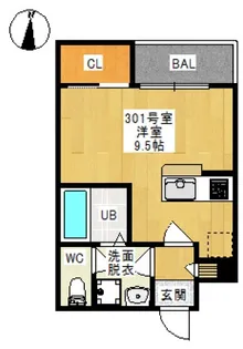 REGALEST MIRAI【3階】の間取り