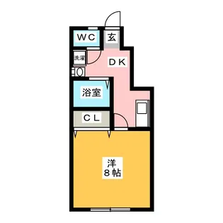 カルディア(N)【1階】の間取り