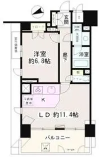 パーク・ノヴァ調布=再契約型賃貸=【7階】の間取り