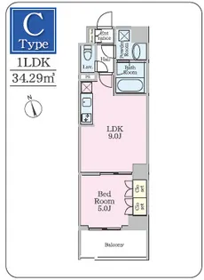 エプル【4階】の間取り