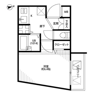 プレール・ドゥーク練馬【5階】の間取り
