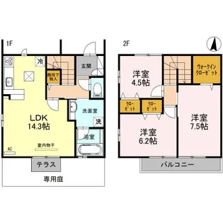 ロイヤル コントラーダの間取り