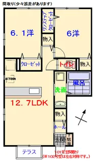 プラムツリータウン【1階】の間取り