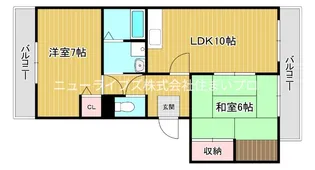 ヴィラヴェールB【2階】の間取り