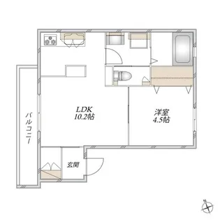 ヘーベルメゾン三鷹【3階】の間取り