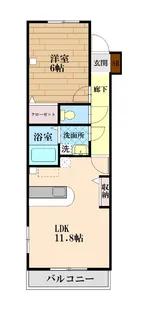 ウエストヒルズ【1階】の間取り