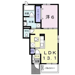 シャン・ノールXVII【1階】の間取り