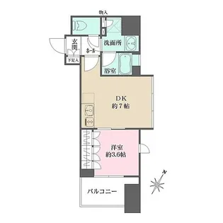 ミュプレ表参道【3階】の間取り
