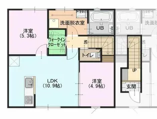 オーシャンズIV【2階】の間取り