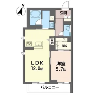 ロワール【2階】の間取り