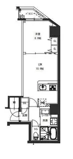 S RESIDENCE駒込六義園【6階】の間取り