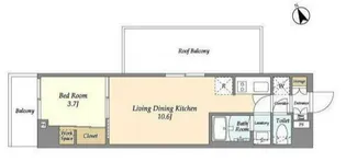 エル・セレーノ品川西大井【6階】の間取り