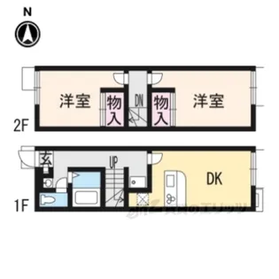 レオパレスエミール【1階】の間取り
