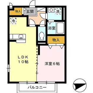 リーベンルーチェII【2階】の間取り