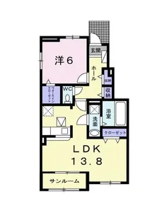 ユニットロル四日市A【1階】の間取り