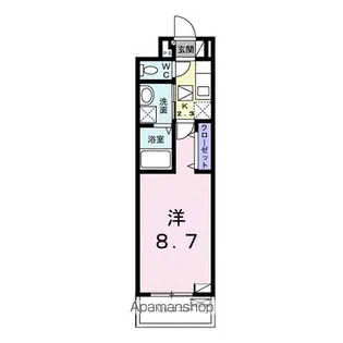 アクアプラ島田【1階】の間取り