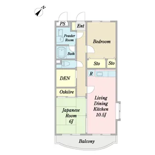 セルネKAI【2階】の間取り