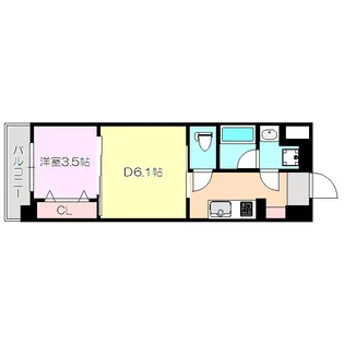 ファステート大阪マジョリティ【5階】の間取り