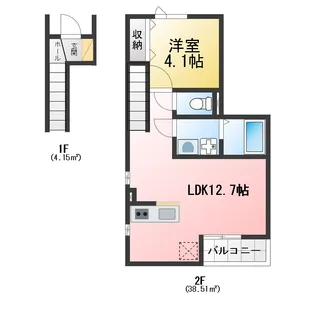 AVANTIA Sage 中島新町【2階】の間取り