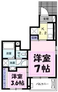 ボナール レジデンス 中央【1階】の間取り