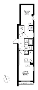 SPHERE MOTOYOYOGI HILL TERRACE【2階】の間取り