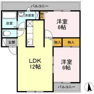 ハイセレールセレッソ A【2階】の間取り